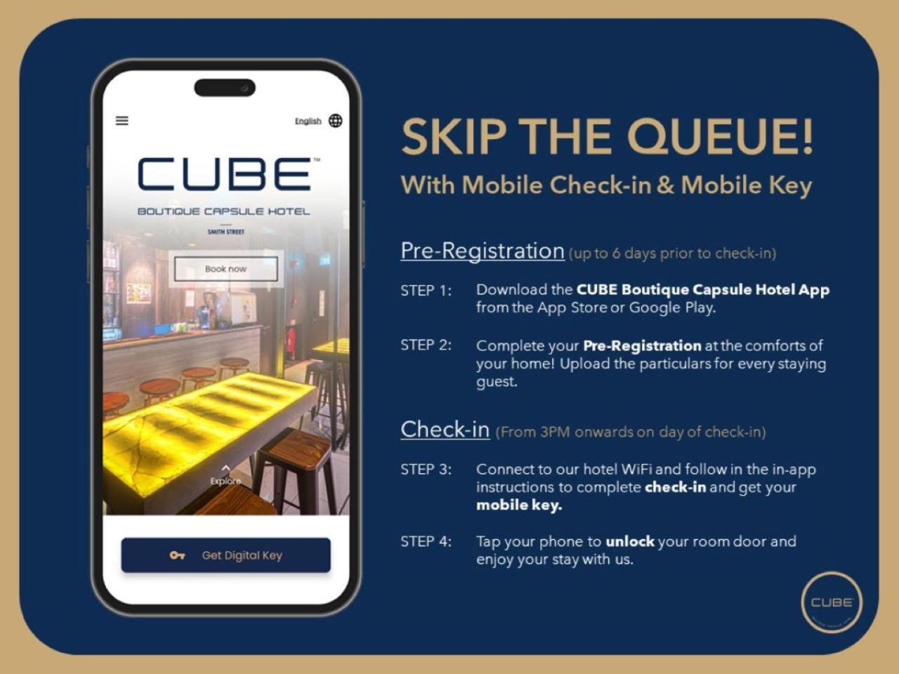 Cube Boutique Capsule Hotel At Kampong Glam Singapore Exteriör bild